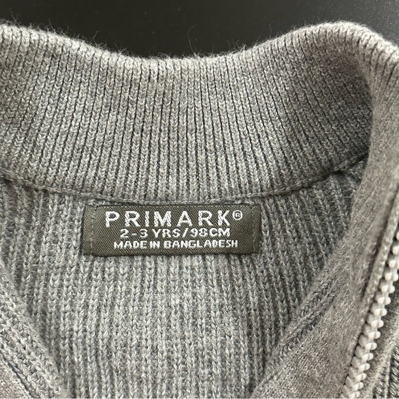 ❤️4 for $20❤️ Primark Toddler Boy's Sweate - Zipper Size 2-3 years - Picture 5 of 13